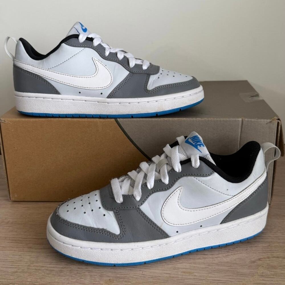 Nike Court Borough Low 2 SE 'Photo Blue' Kids Sneakers - SZ 3.5 Y - Picture 3 of 12